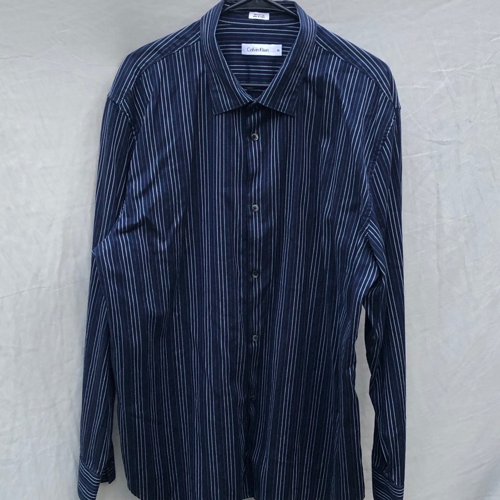 Long sleeve striped button up shirt